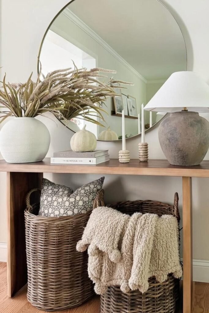 fall decor for living room