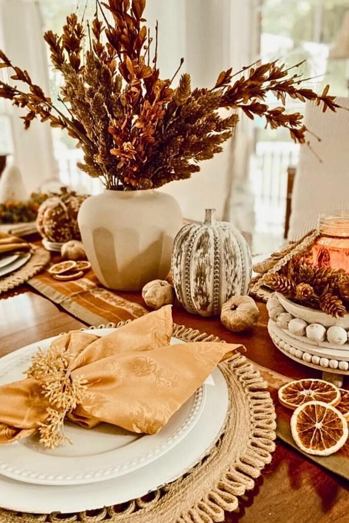 fall dining table decor ideas