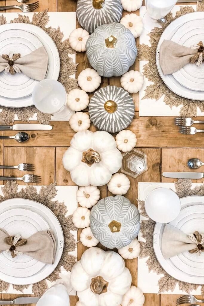 kitchen table fall decor
