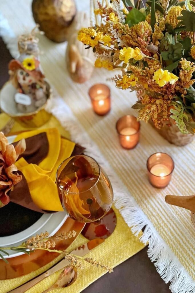 table fall decor