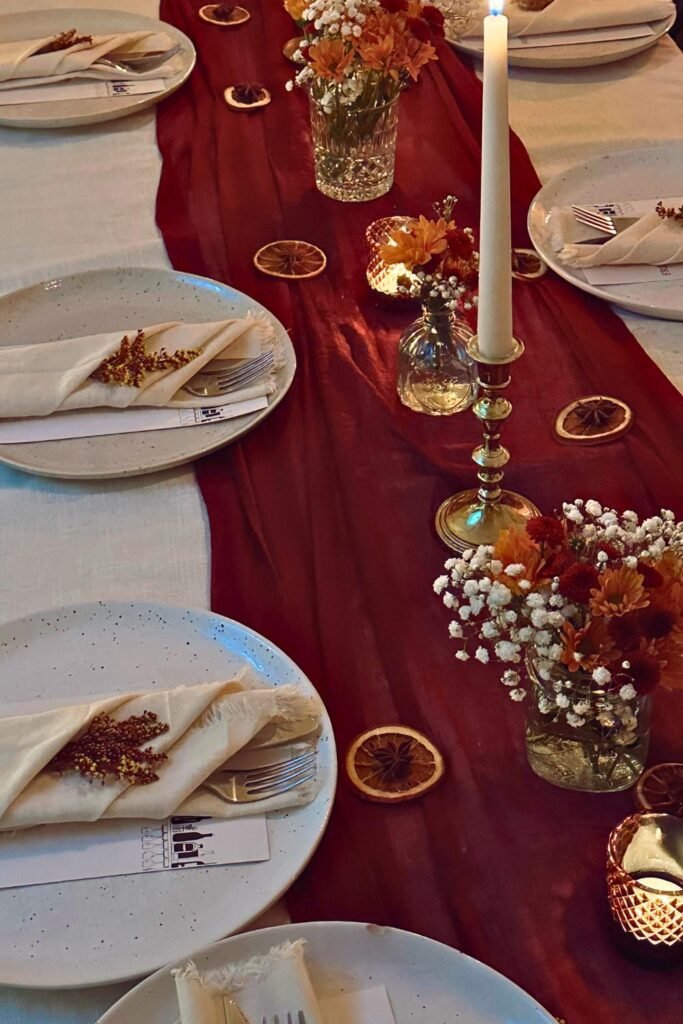 modern fall table decor