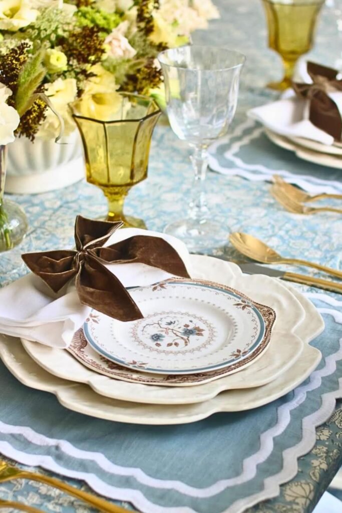 fall kitchen table decor