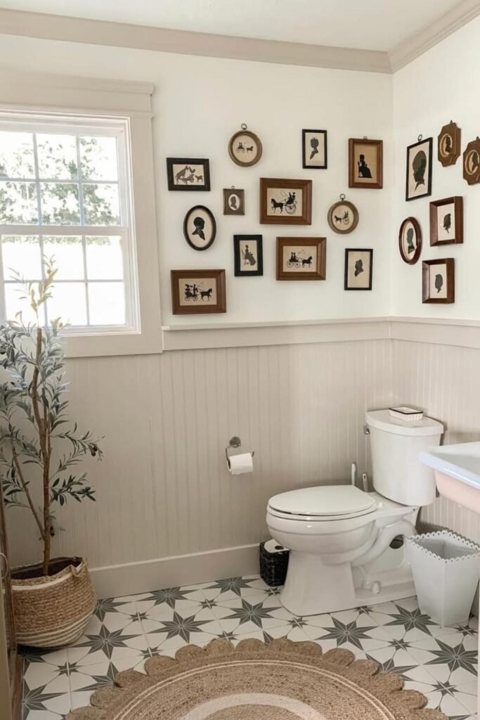 small farmhouse bathroom decor