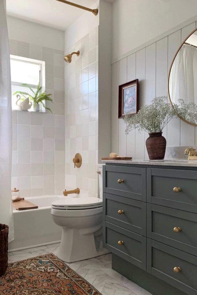 rustic farmhouse bathroom decor