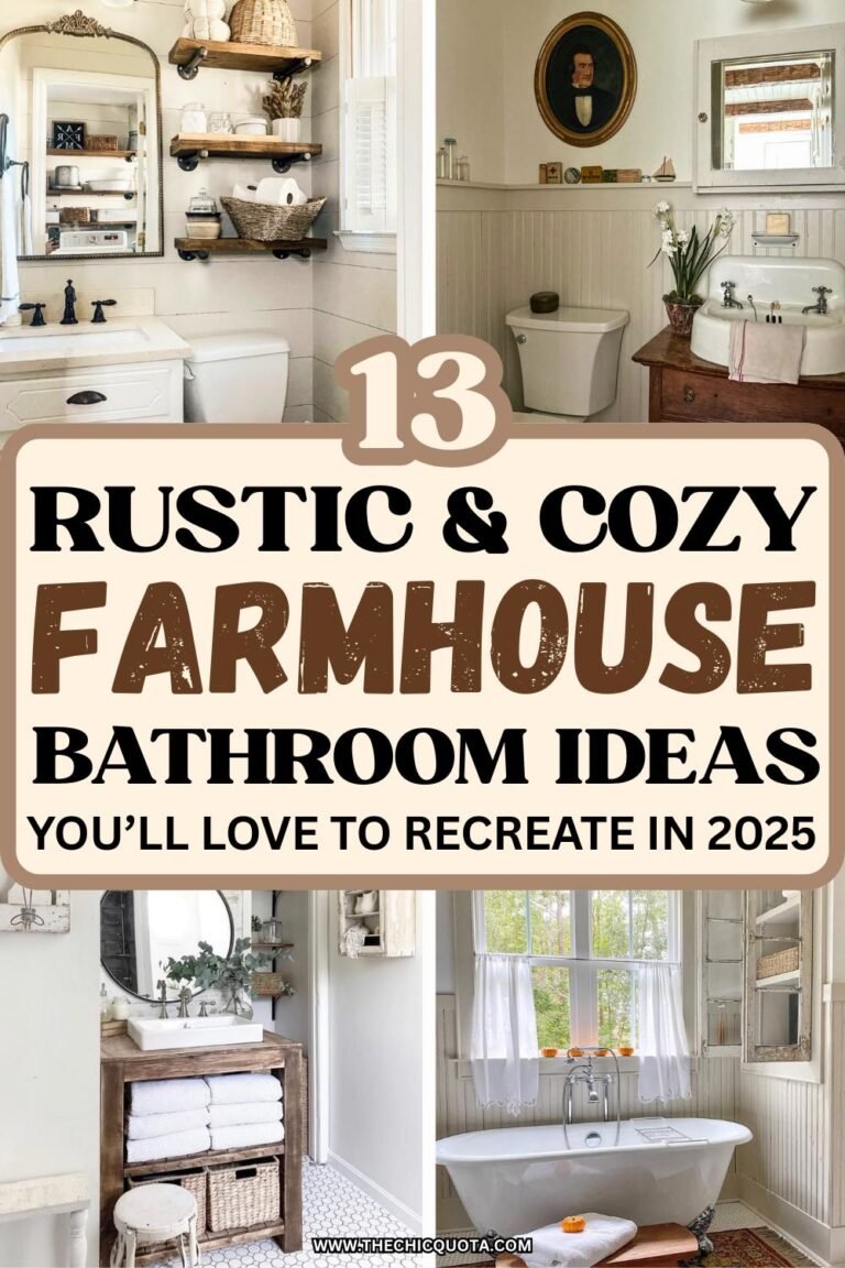 The Best Farmhouse Bathroom Ideas For A Rustic Chic Space - The Chic Quota
