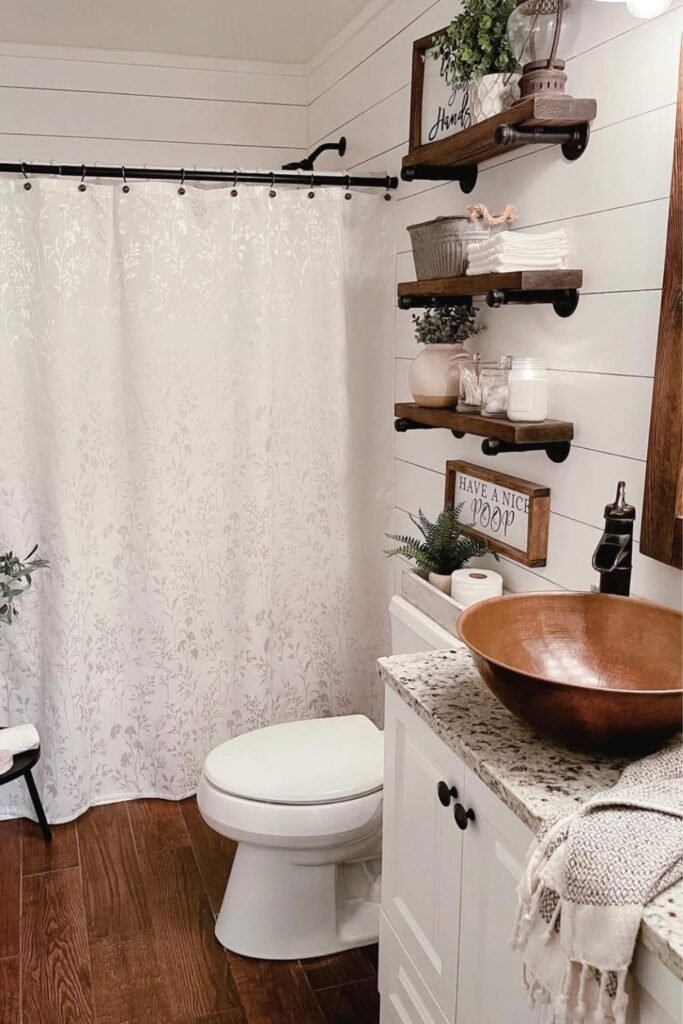 powder room ideas modern farmhouse