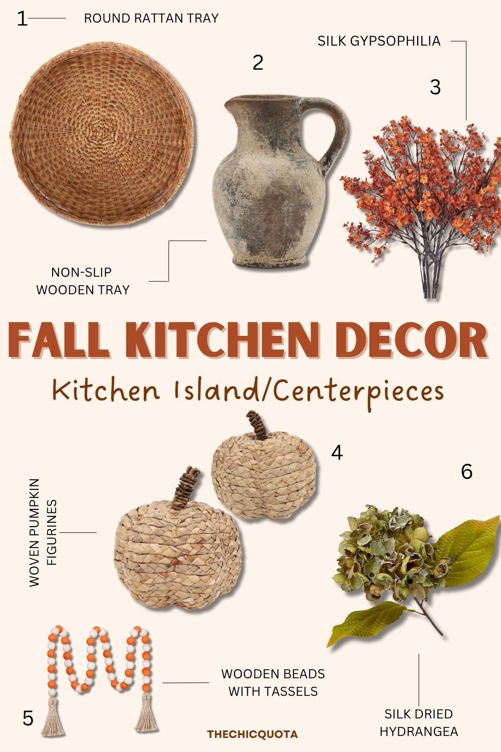 fall kitchen island decor