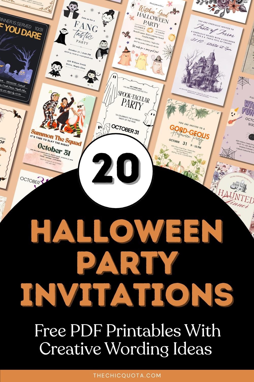 halloween party invitations