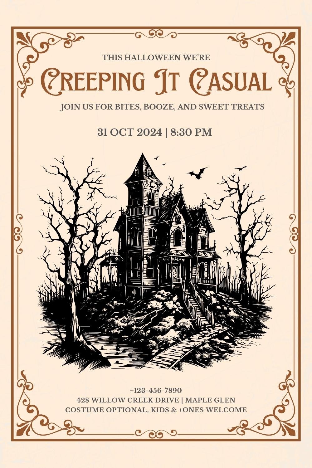 fall party invitations