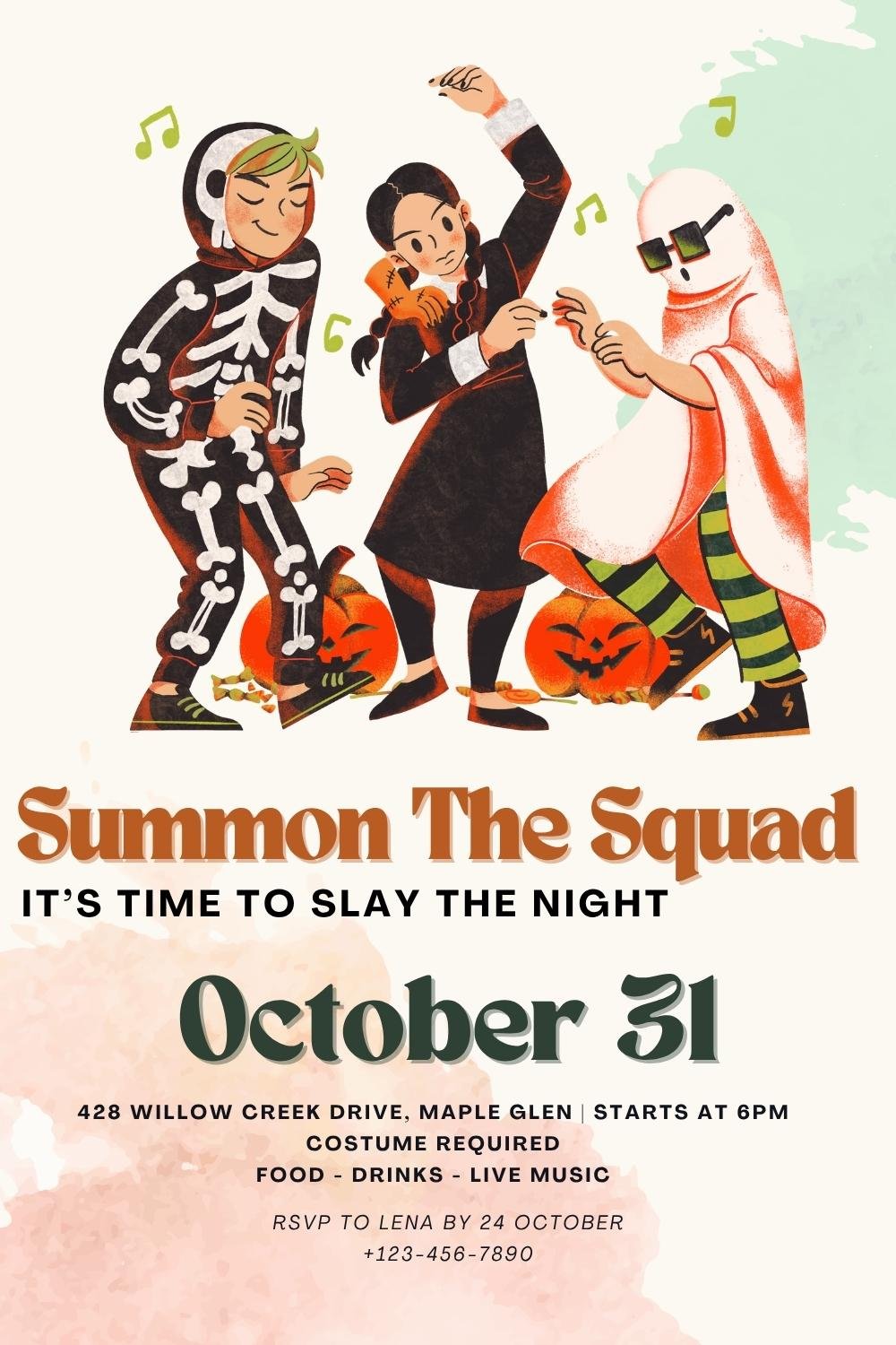 halloween party poster