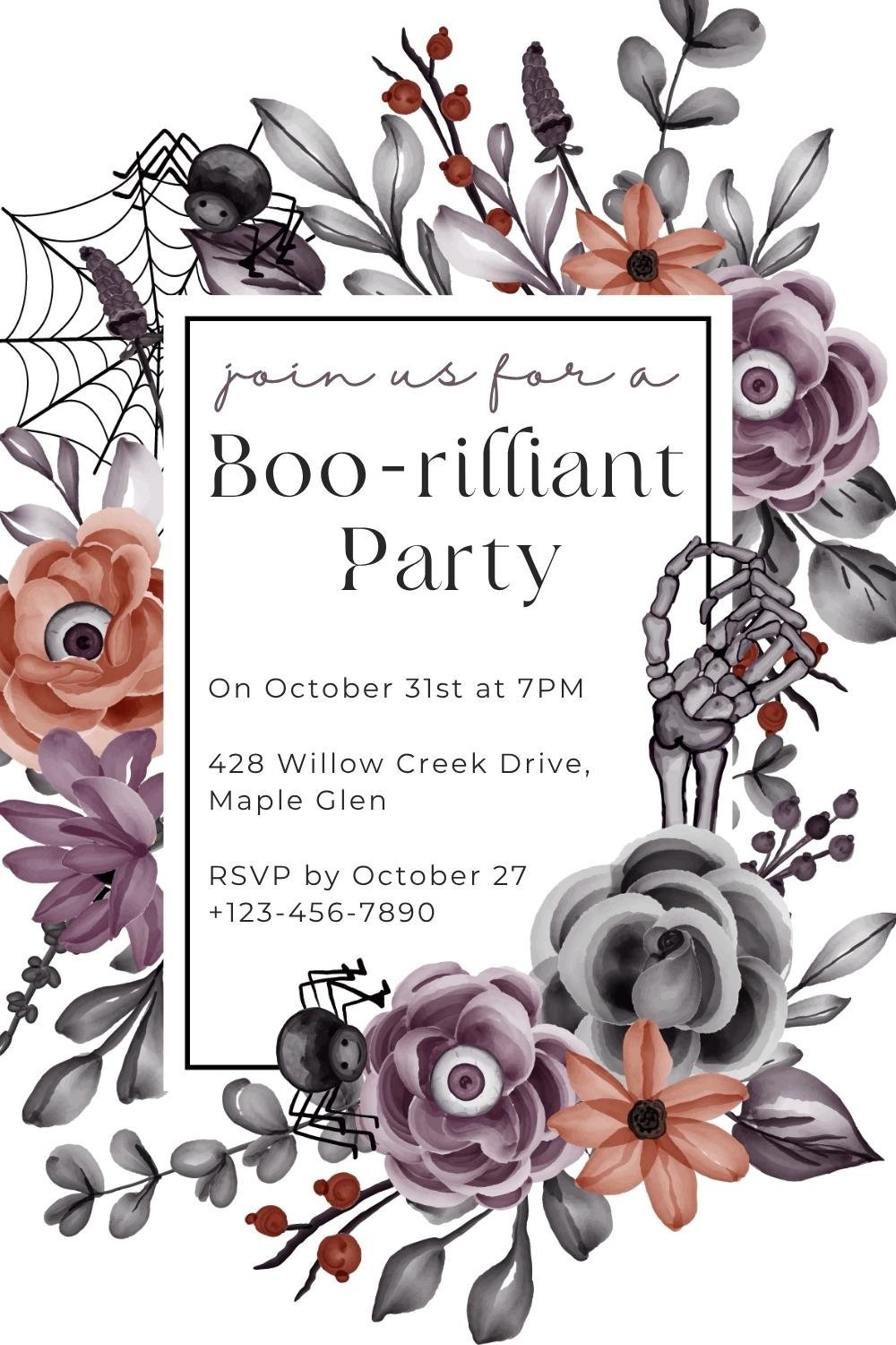 halloween invitations template free