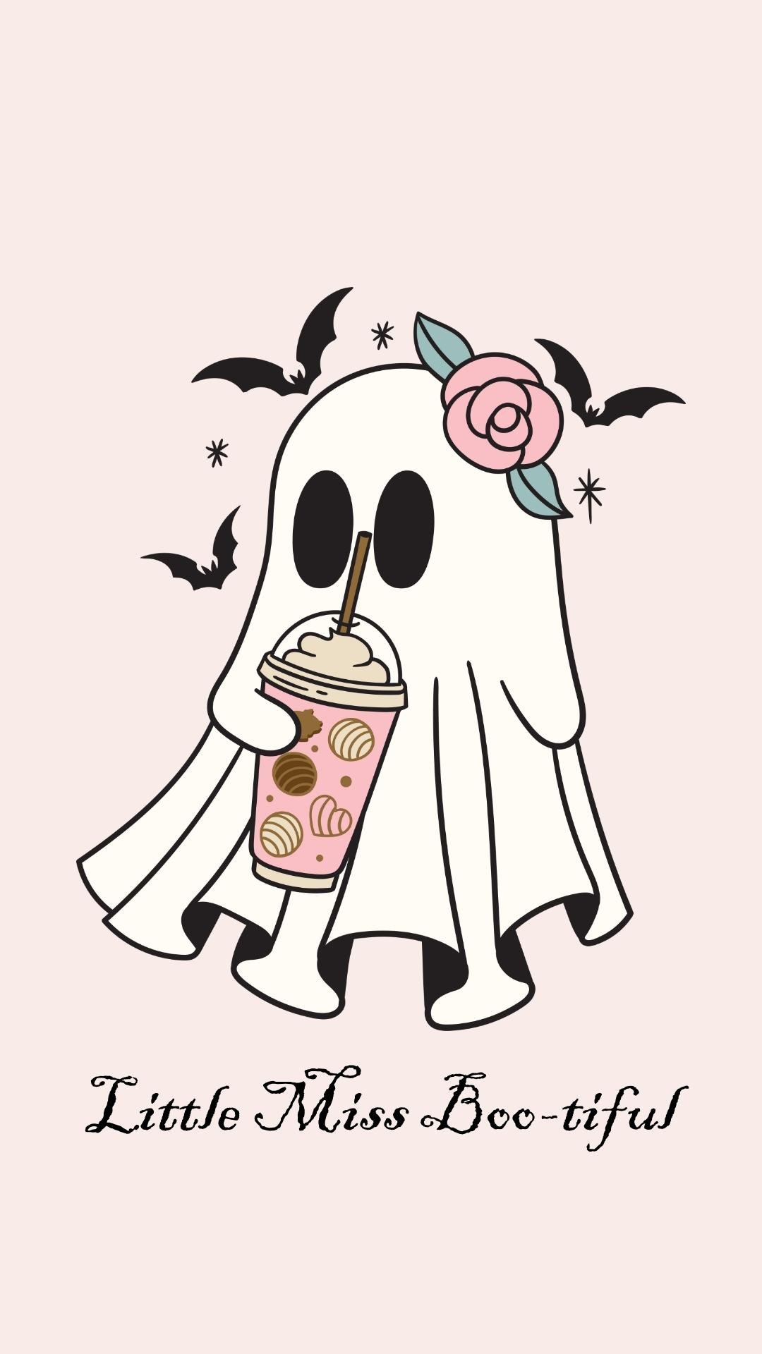 pink halloween wallpaper