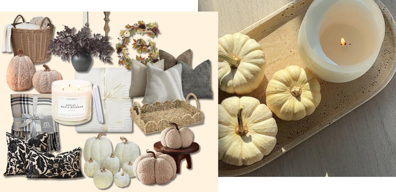 neutral fall decor