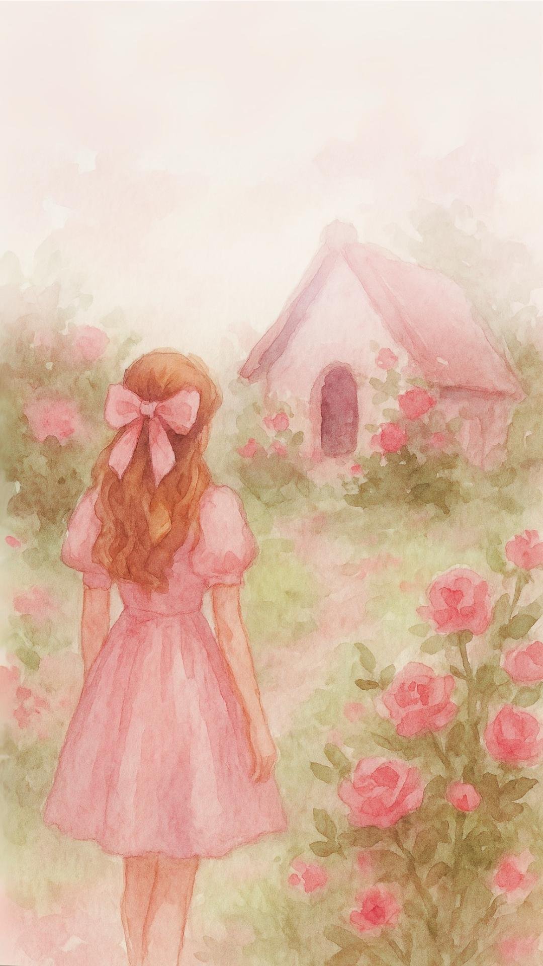 pink coquette wallpaper laptop