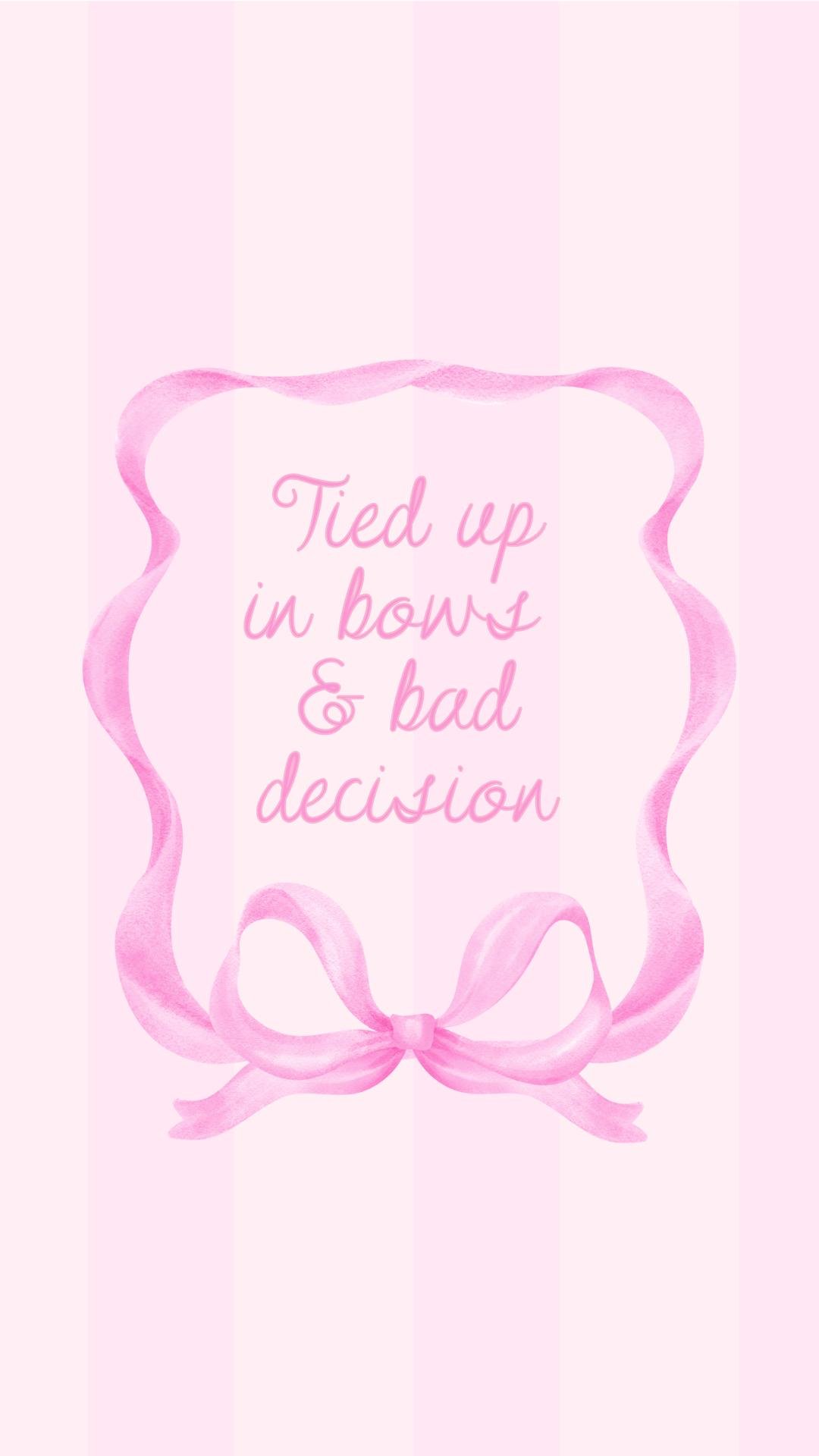 pink and white coquette wallpaper