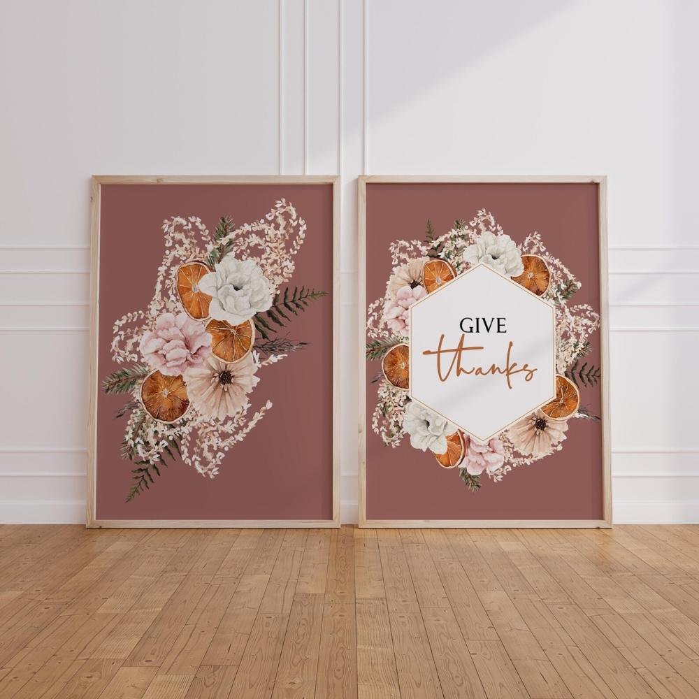 simple thanksgiving table decor