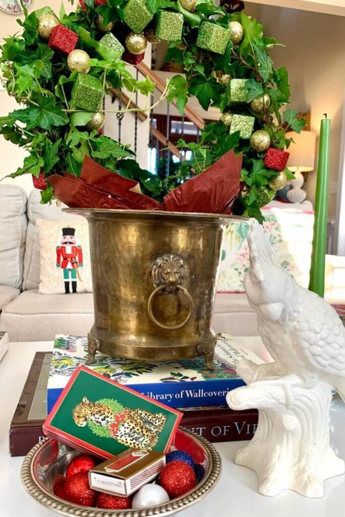 holiday decor inspiration with vintage ornaments