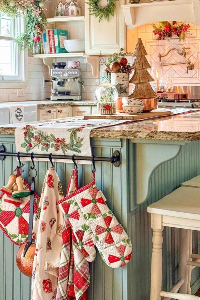 decorating with vintage christmas ornaments