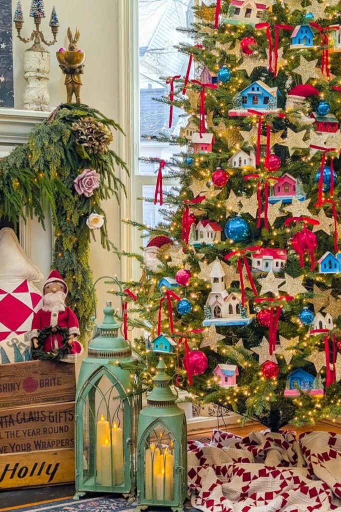 how to decorate with retro ornaments