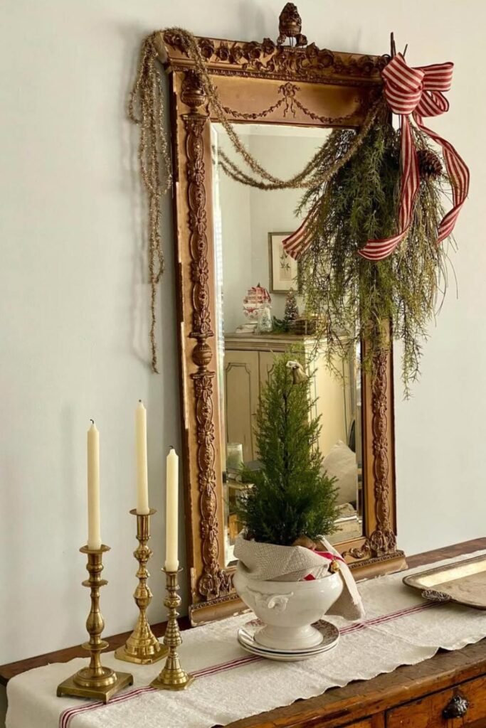 vintage christmas living room