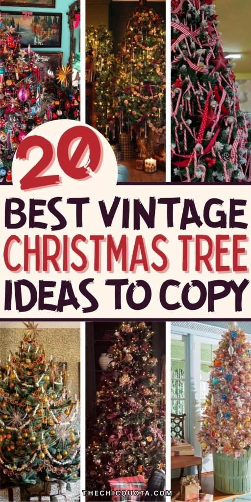 vintage christmas tree ideas