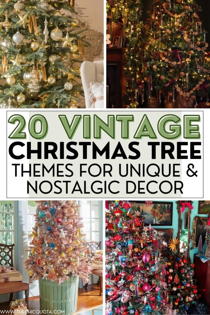 vintage christmas tree themes