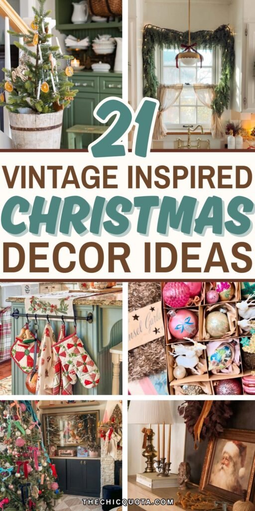vintage inspired christmas decor