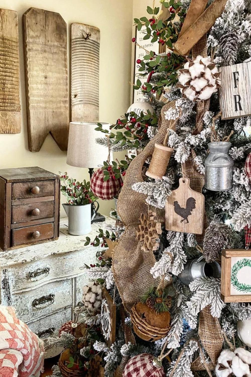 rustic xmas tree