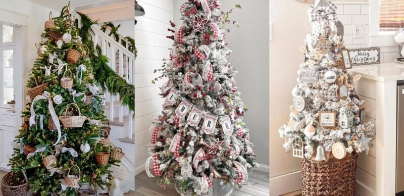 farmhouse Christmas tree ideas