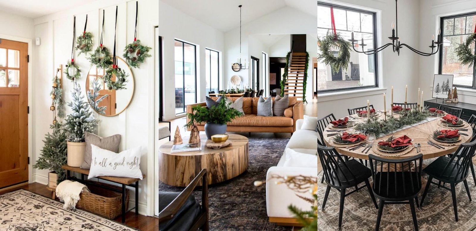 modern farmhouse Christmas decor