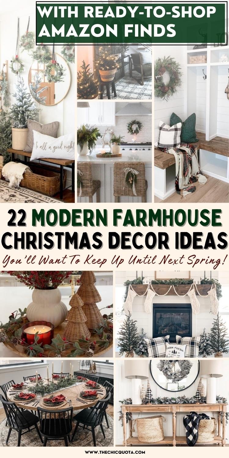 modern farmhouse christmas decor ideas