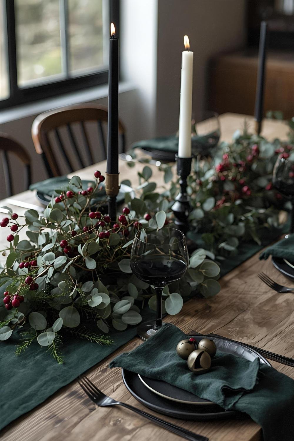 christmas dinner table settings