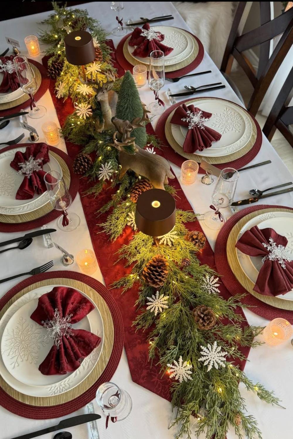 dining table design for christmas