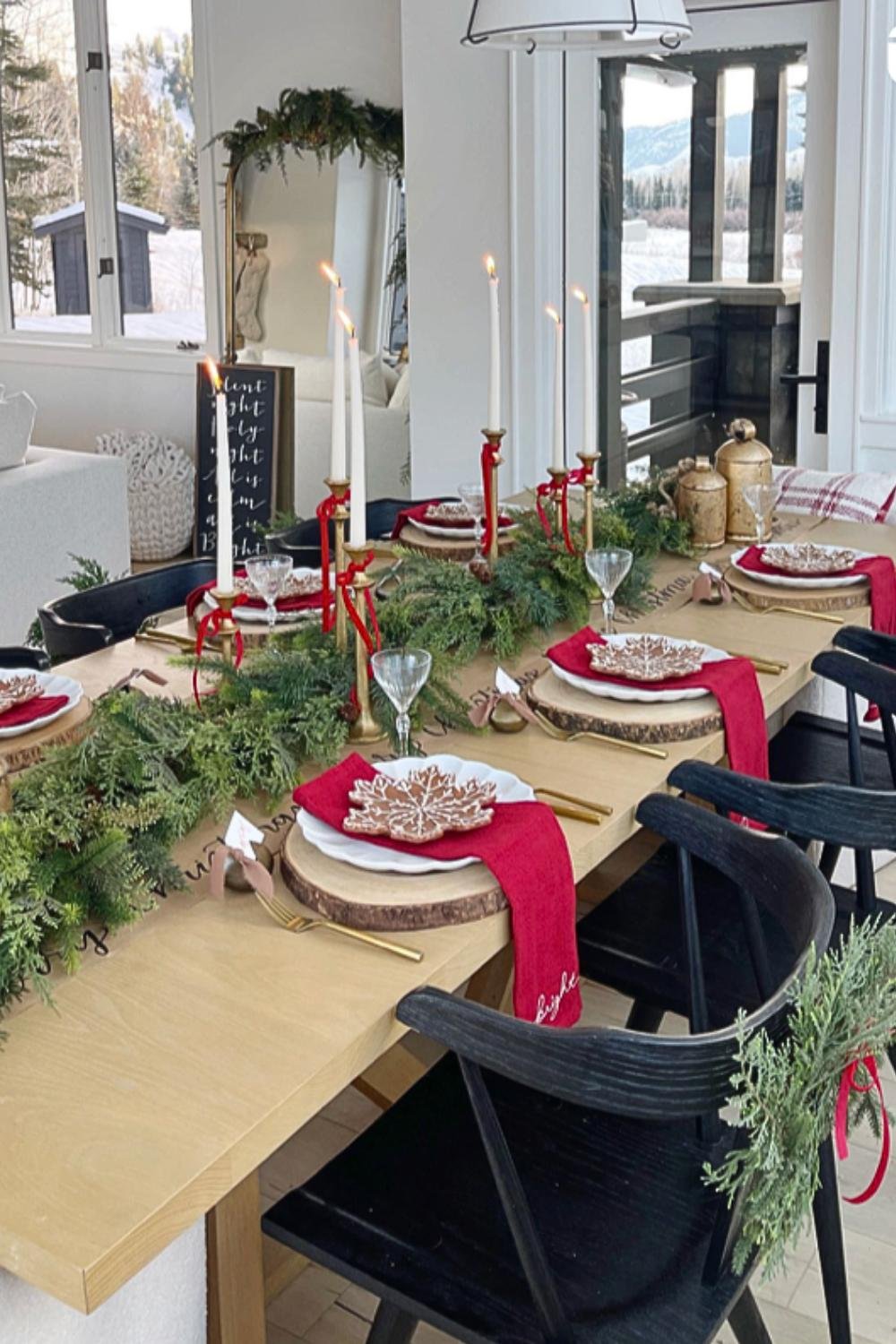 rustic christmas tablescapes
