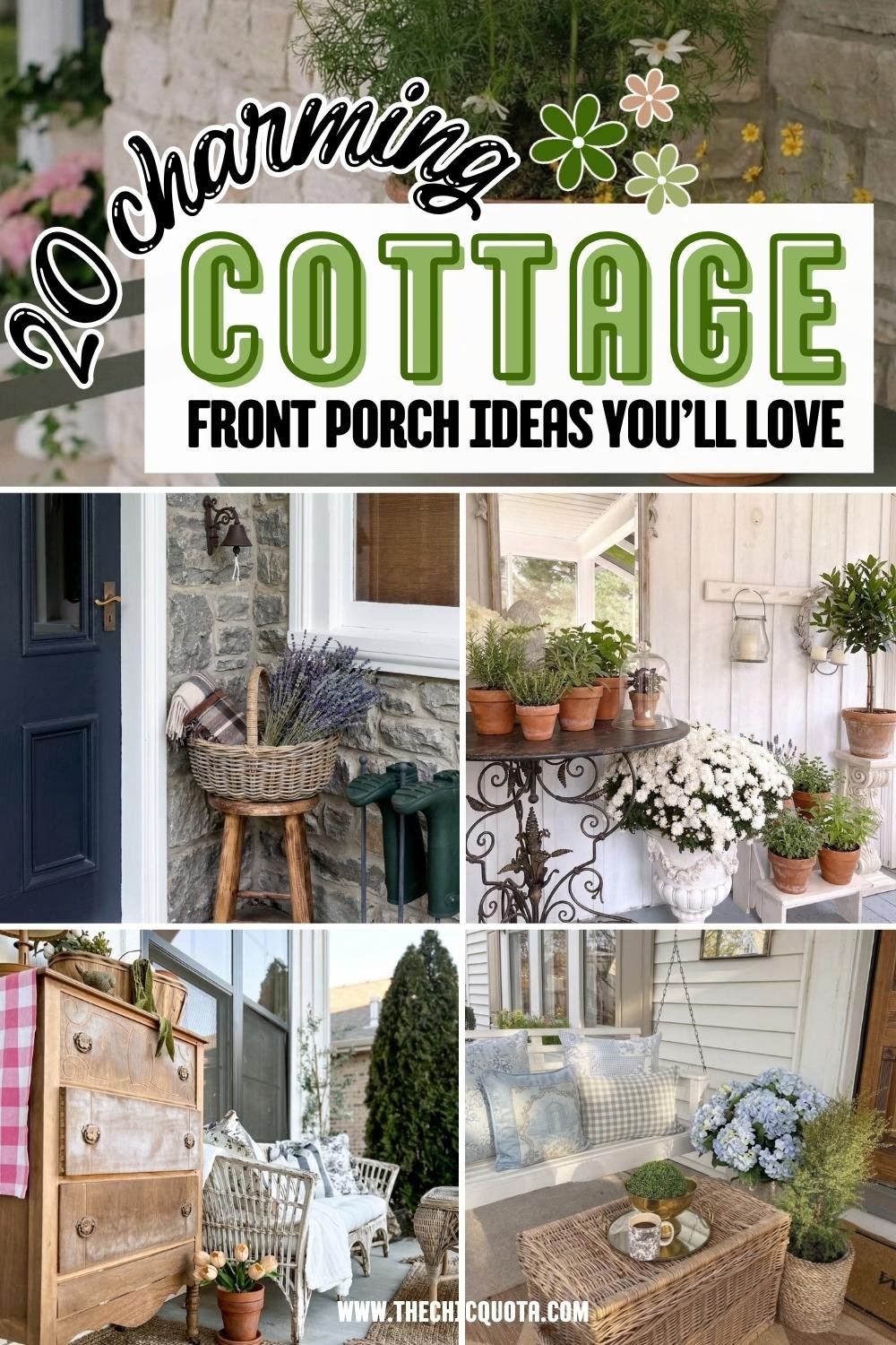 cottage front porch decor