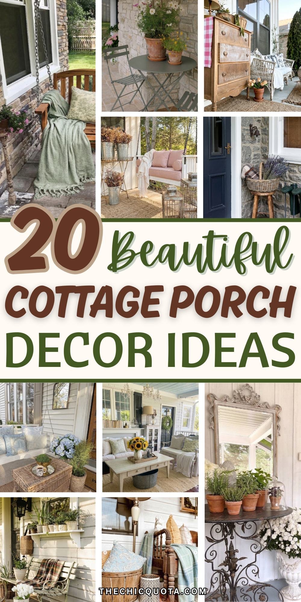 cottage porch decor