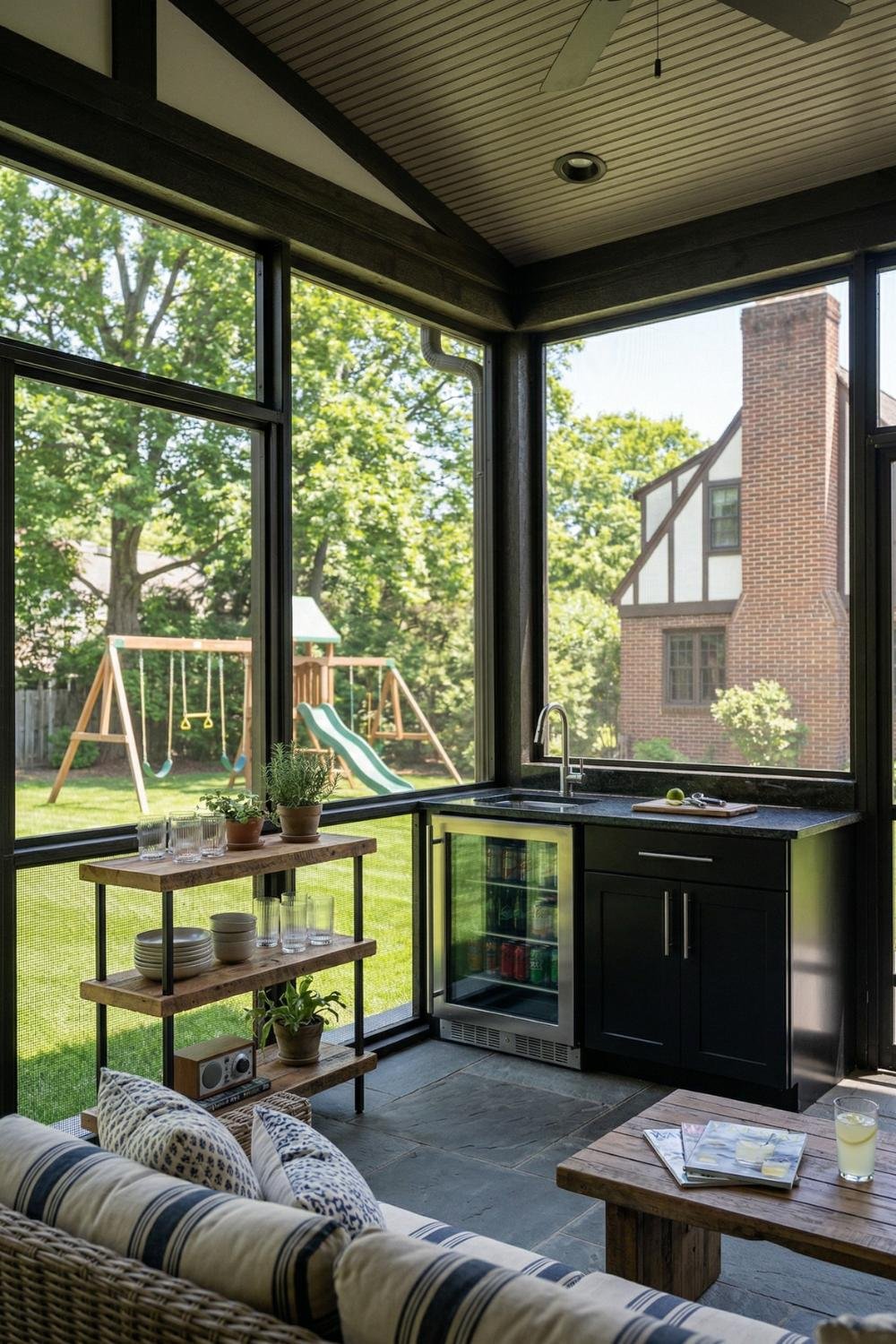 back screened in porch ideas