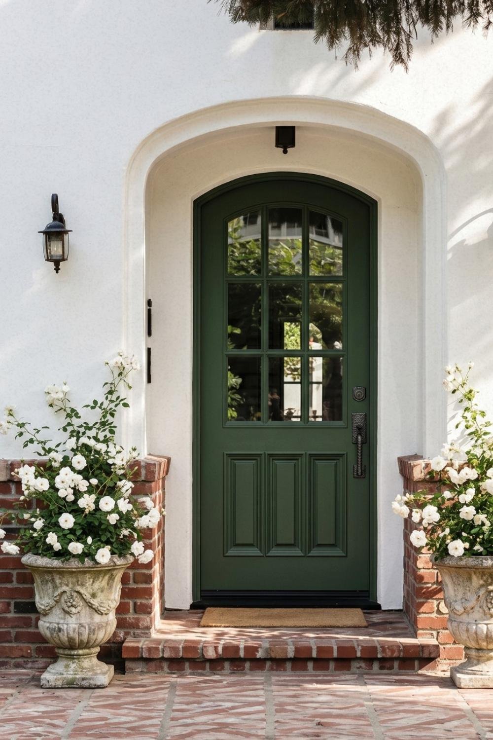 green front doors