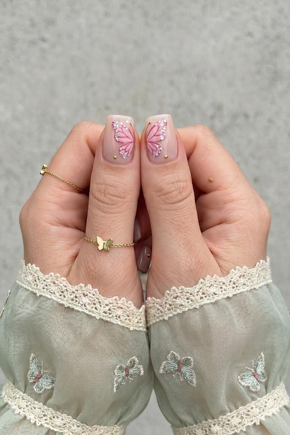 spring nails designs short