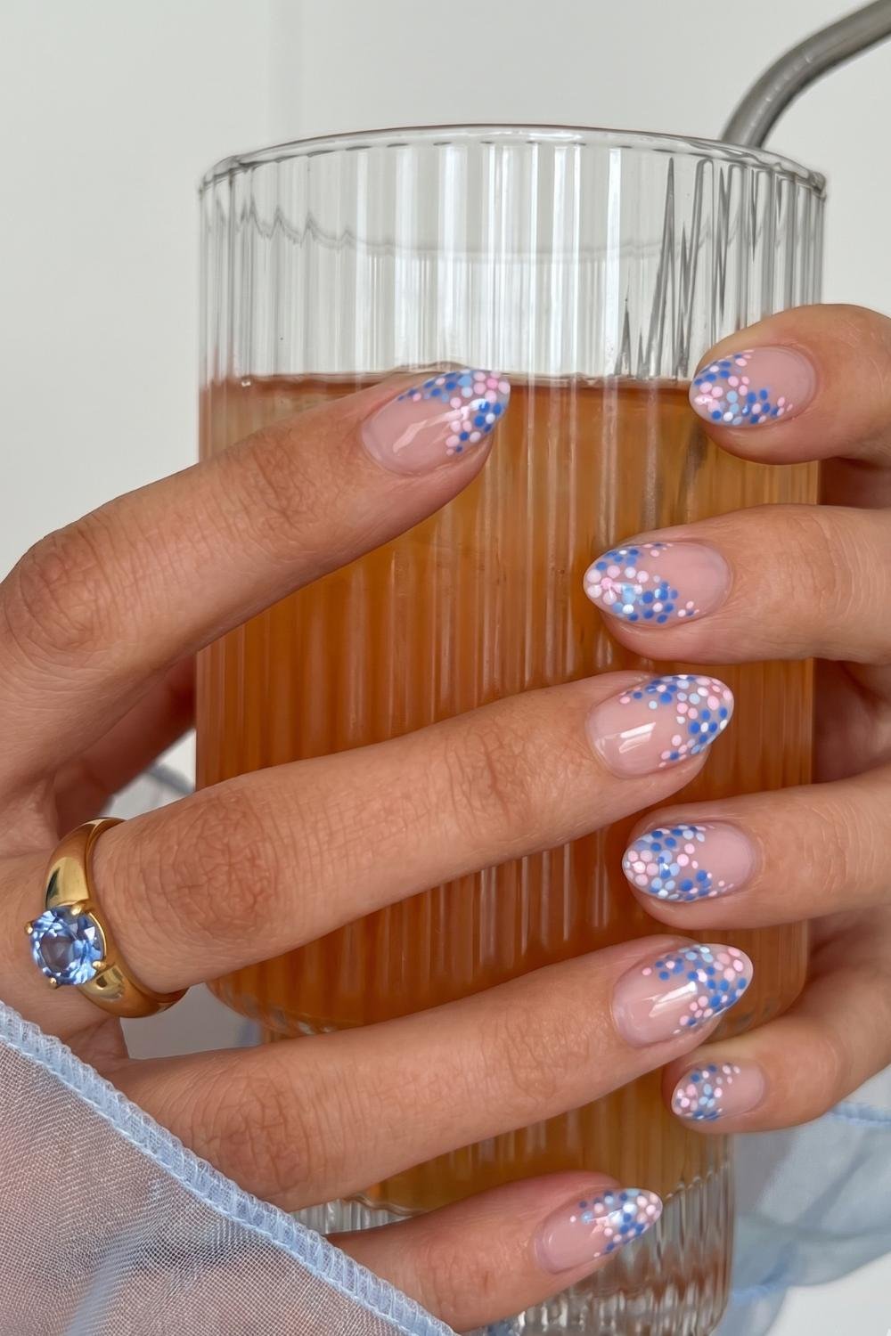 summer vacation gel nails