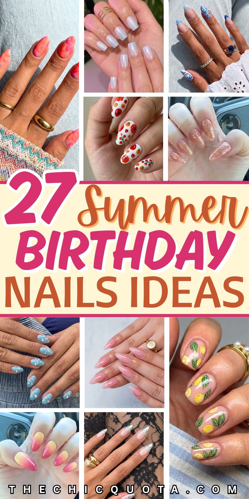 summer birthday nails