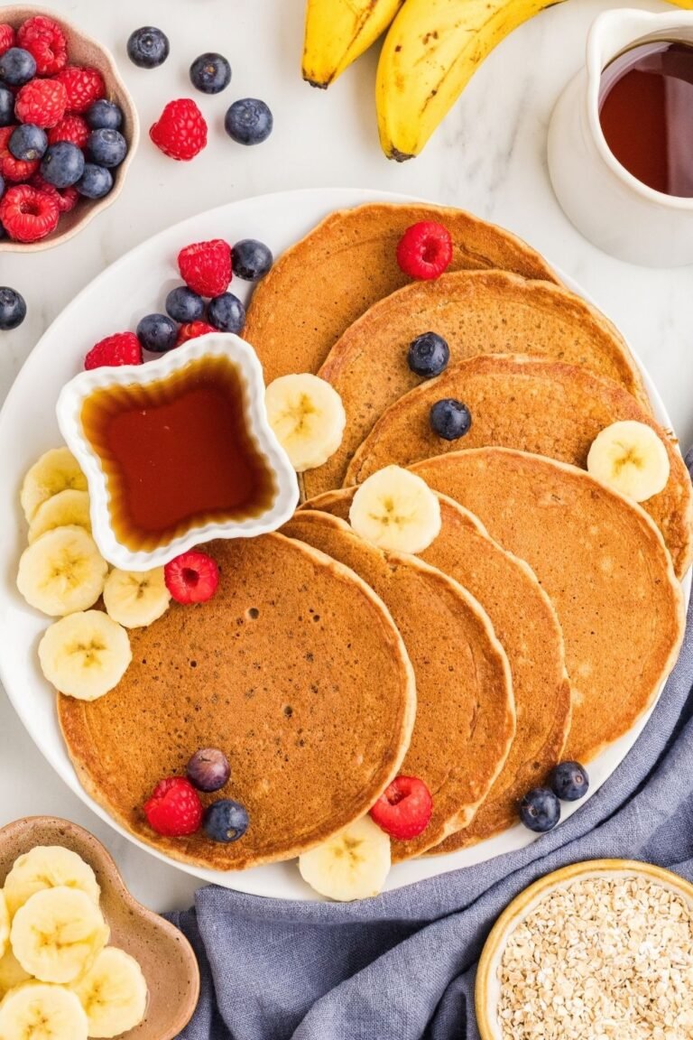 banana cottage cheese pancakes